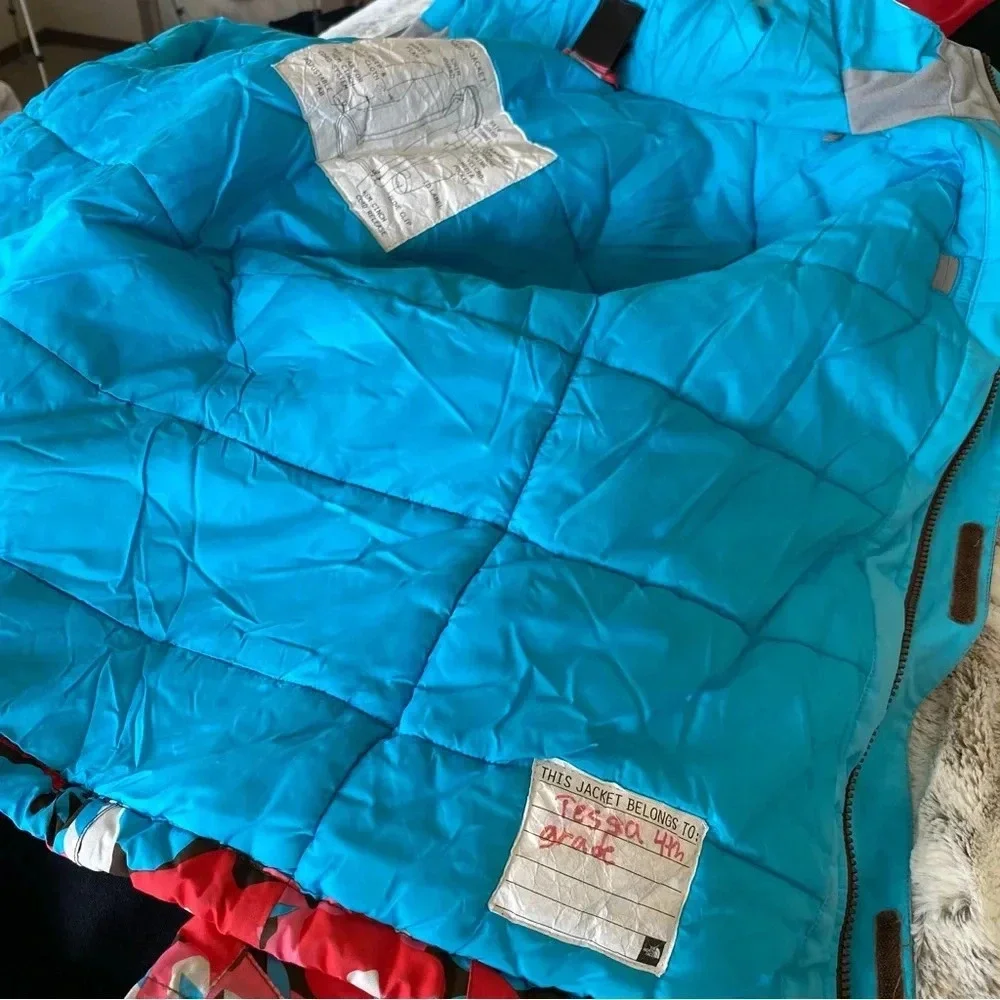 The North Face HeatSeeker Hyvent Jacket Ski Coat Insulated Floral Hooded: Large